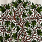 Green Jannat Chinar Tree Crewel Curtain