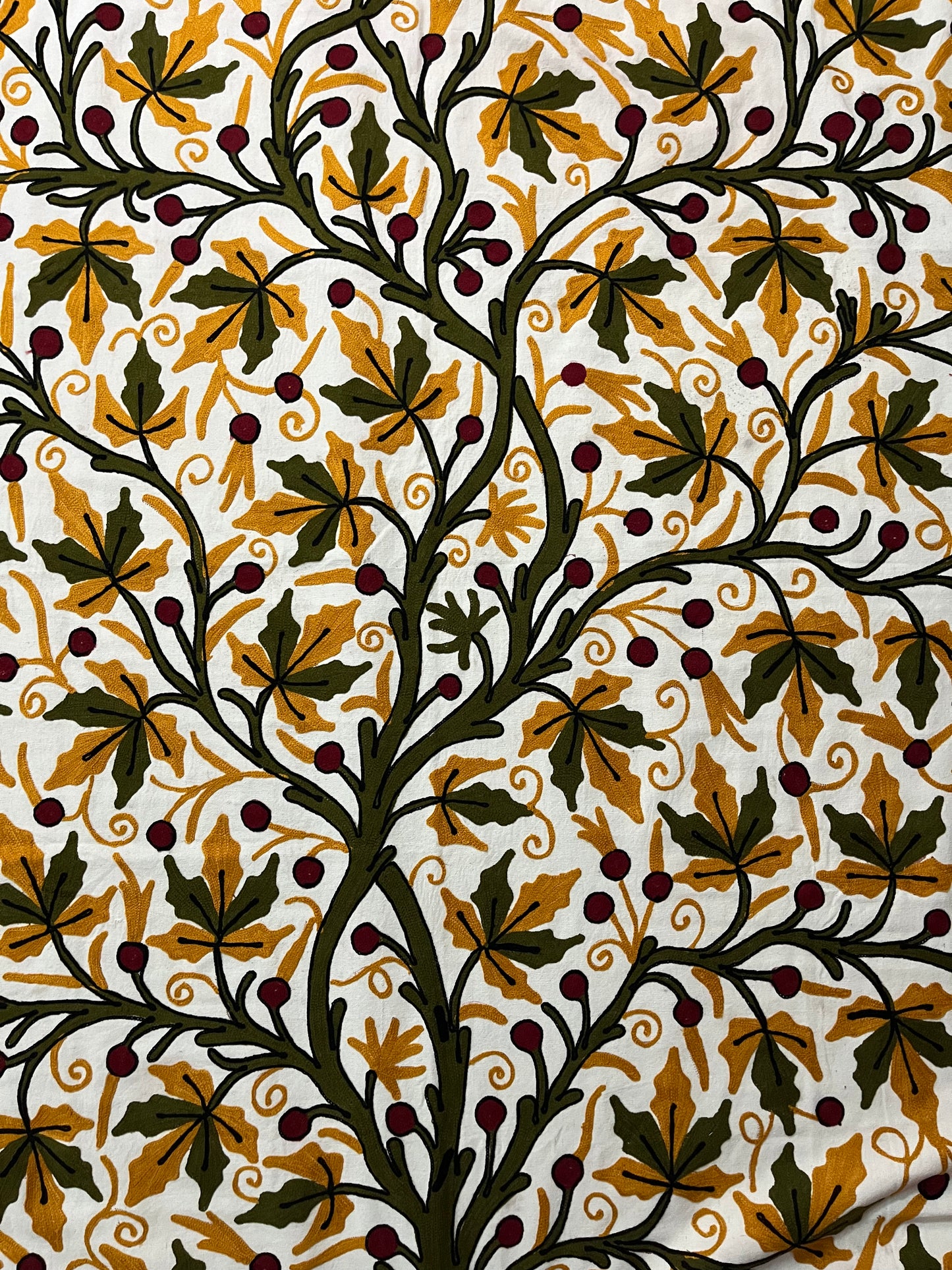 Boulevard Chinar Tree Crewel Work Kashmiri Curtain