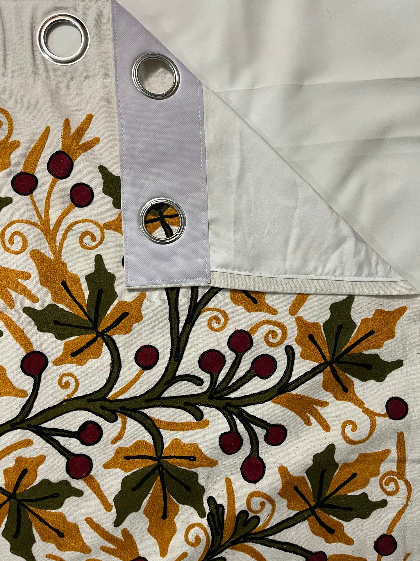 Boulevard Chinar Tree Crewel Work Kashmiri Curtain
