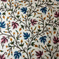 Blue Purple Leaf Handmade Crewel Curtain