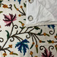 Blue Purple Leaf Handmade Crewel Curtain