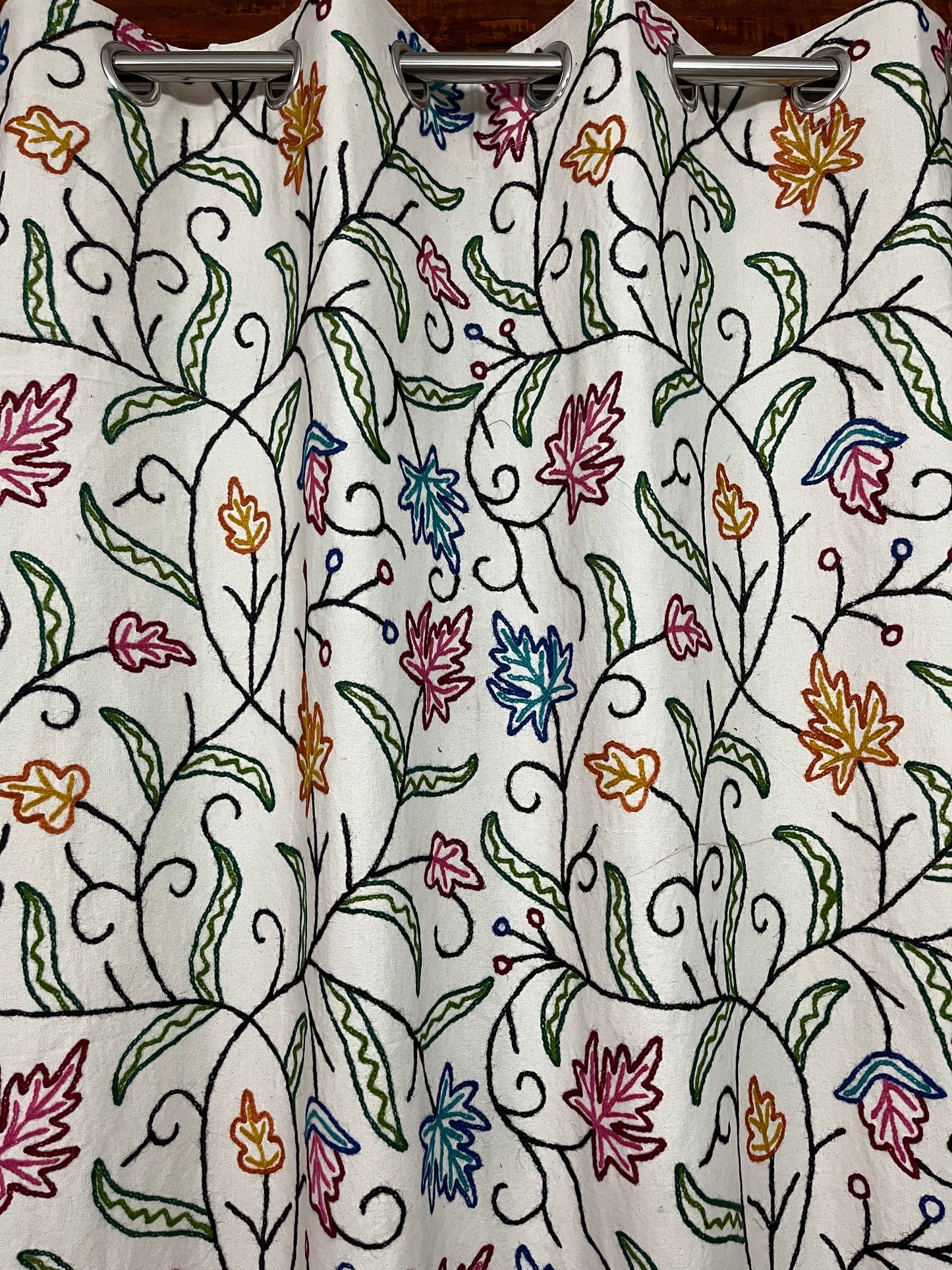 Maharani Crewel Work Kashmiri Curtain