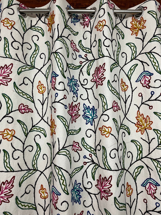 Maharani Crewel Work Kashmiri Curtain