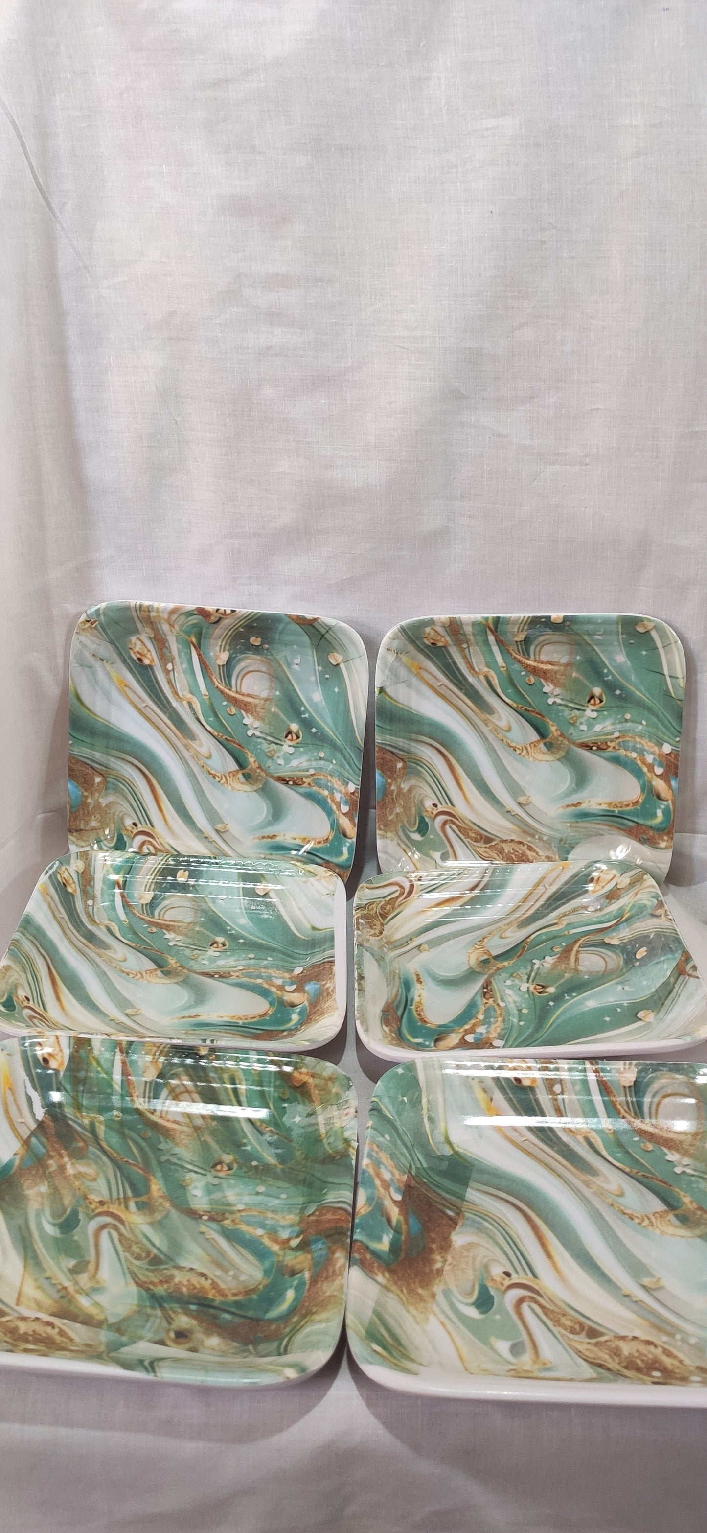 6 pc melamine  palate unbreakable