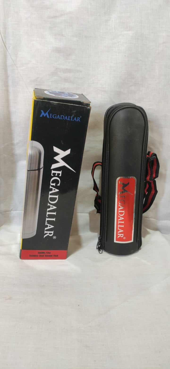 Double Wall Vacuum Flask | 18/8 Stainless Steel | Press-n-Pour | Hot 12H / Cold 24H