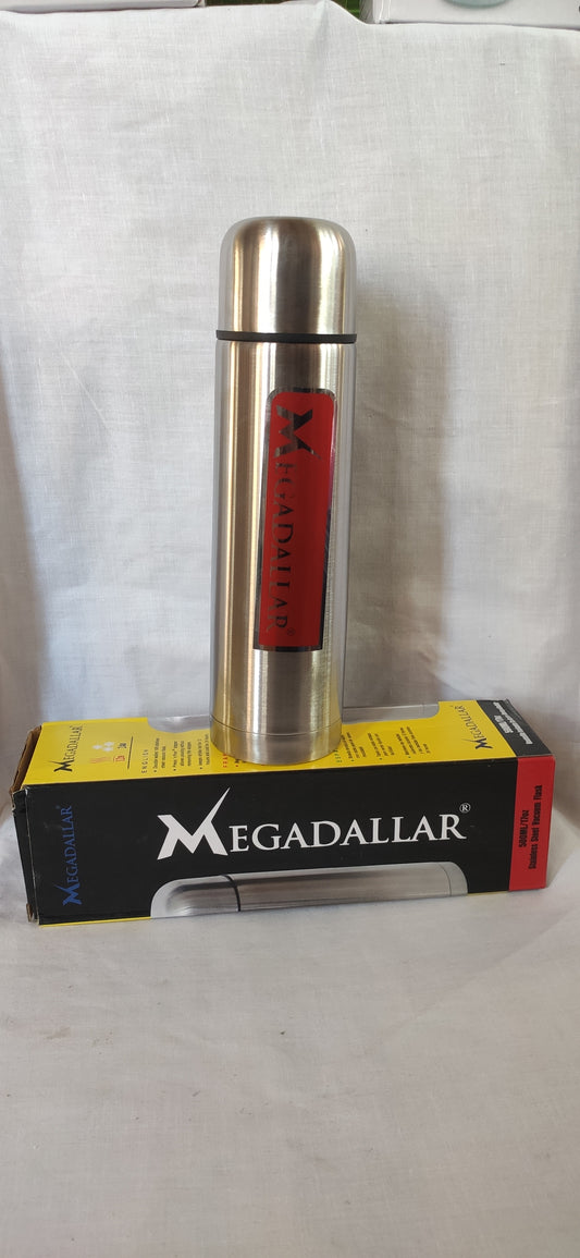 Double Wall Vacuum Flask | 18/8 Stainless Steel | Press-n-Pour | Hot 12H / Cold 24H