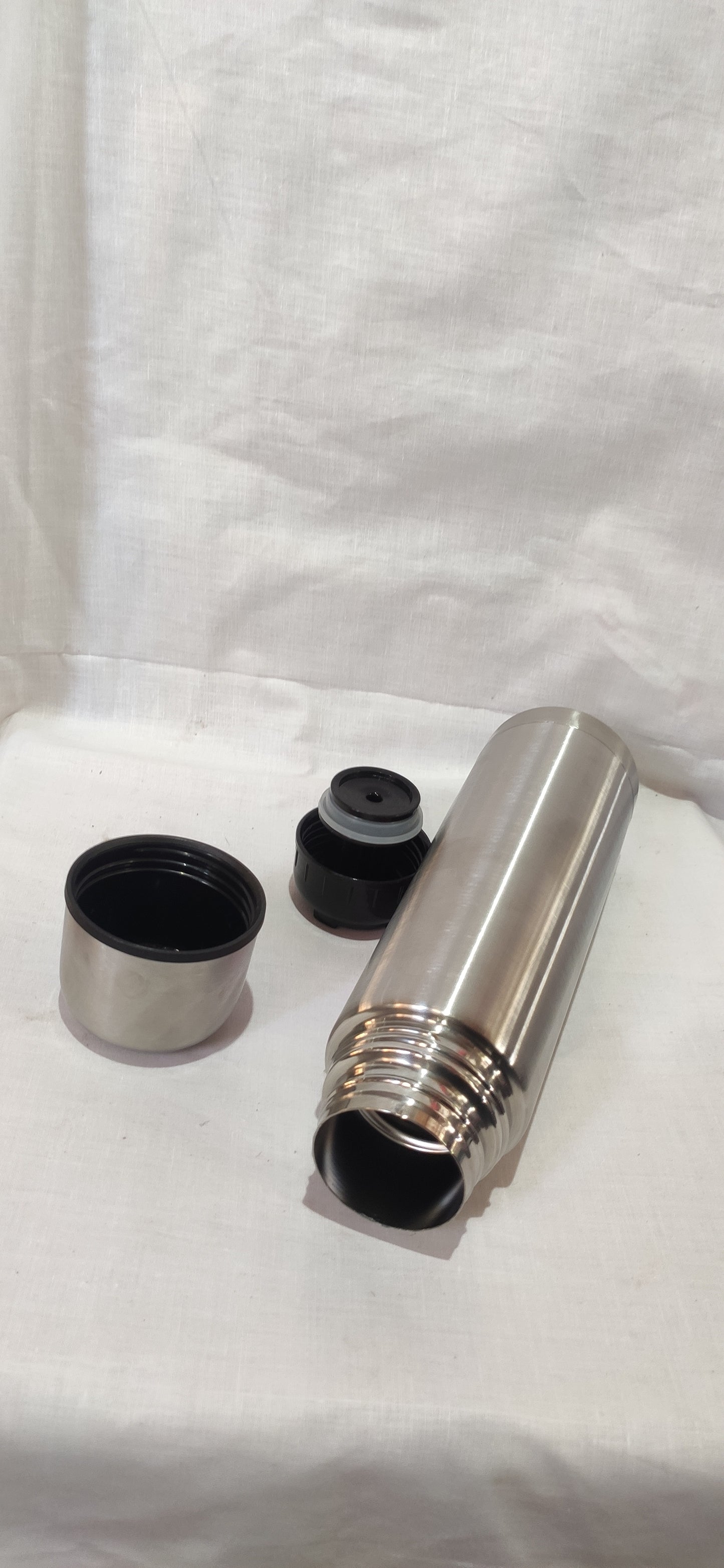 Double Wall Vacuum Flask | 18/8 Stainless Steel | Press-n-Pour | Hot 12H / Cold 24H