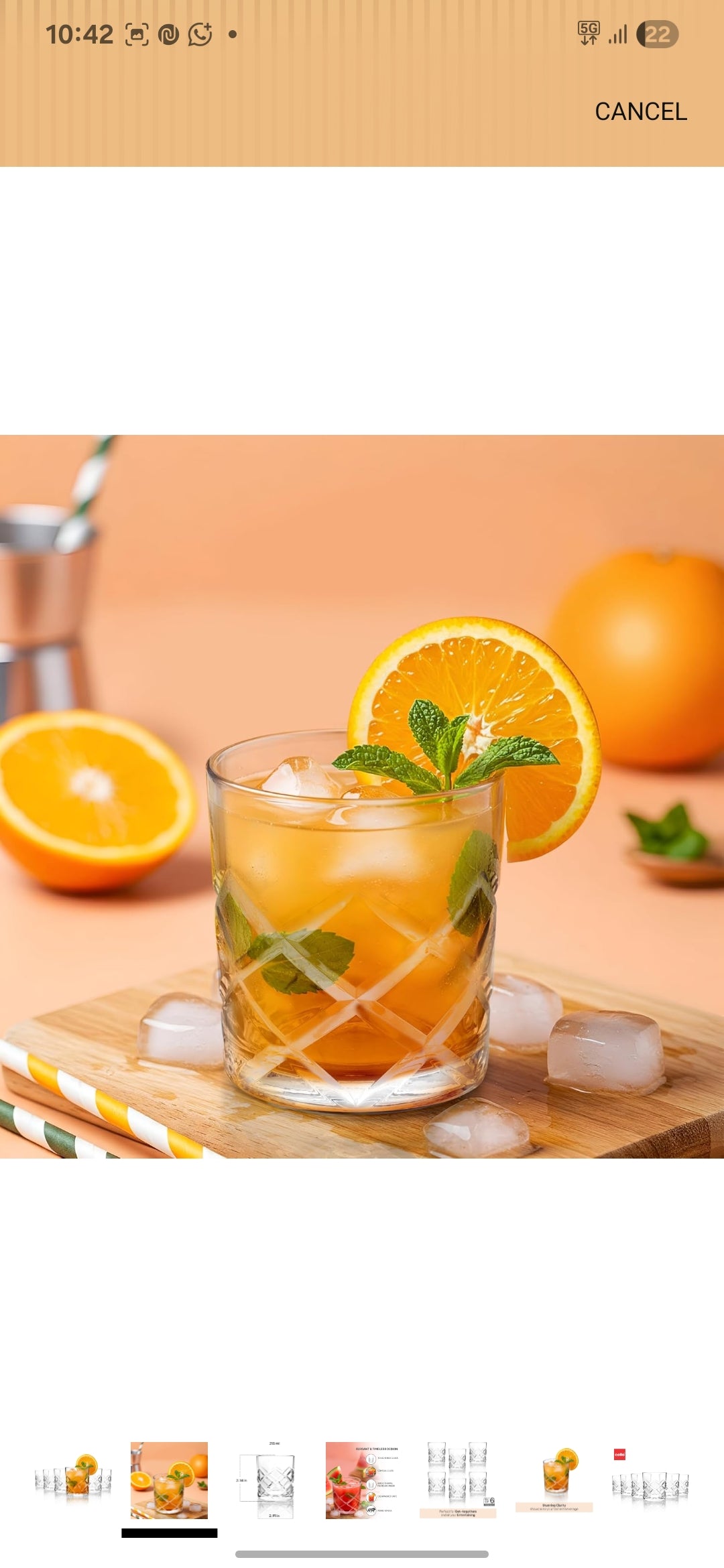 Cello glass ware