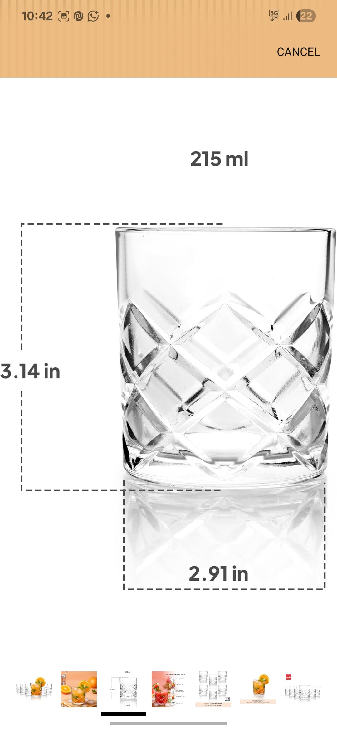 Cello glass ware