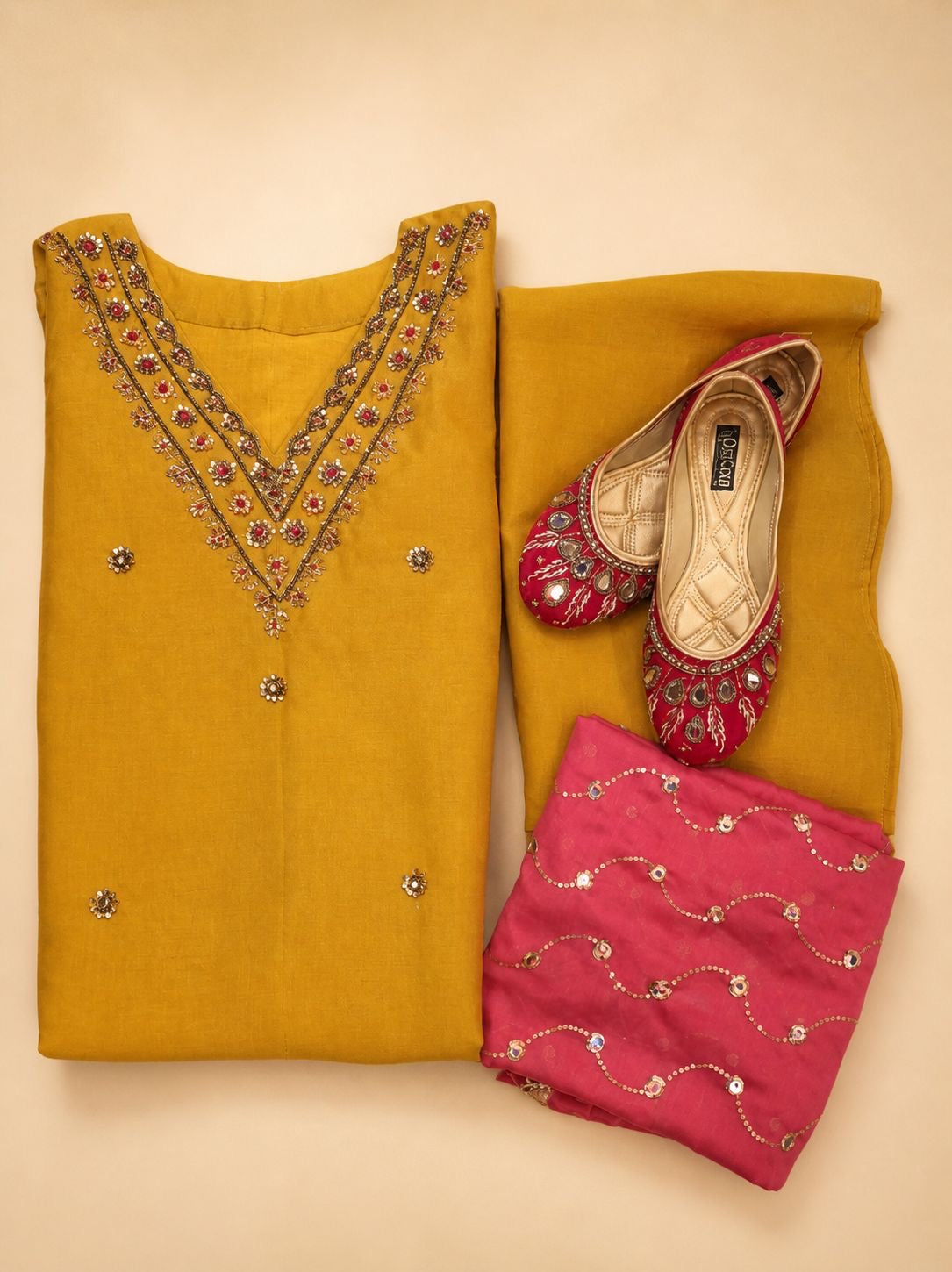 Elegant Sheer Kurta Set | Flowy Festive Wear | Lightweight & Graceful Design