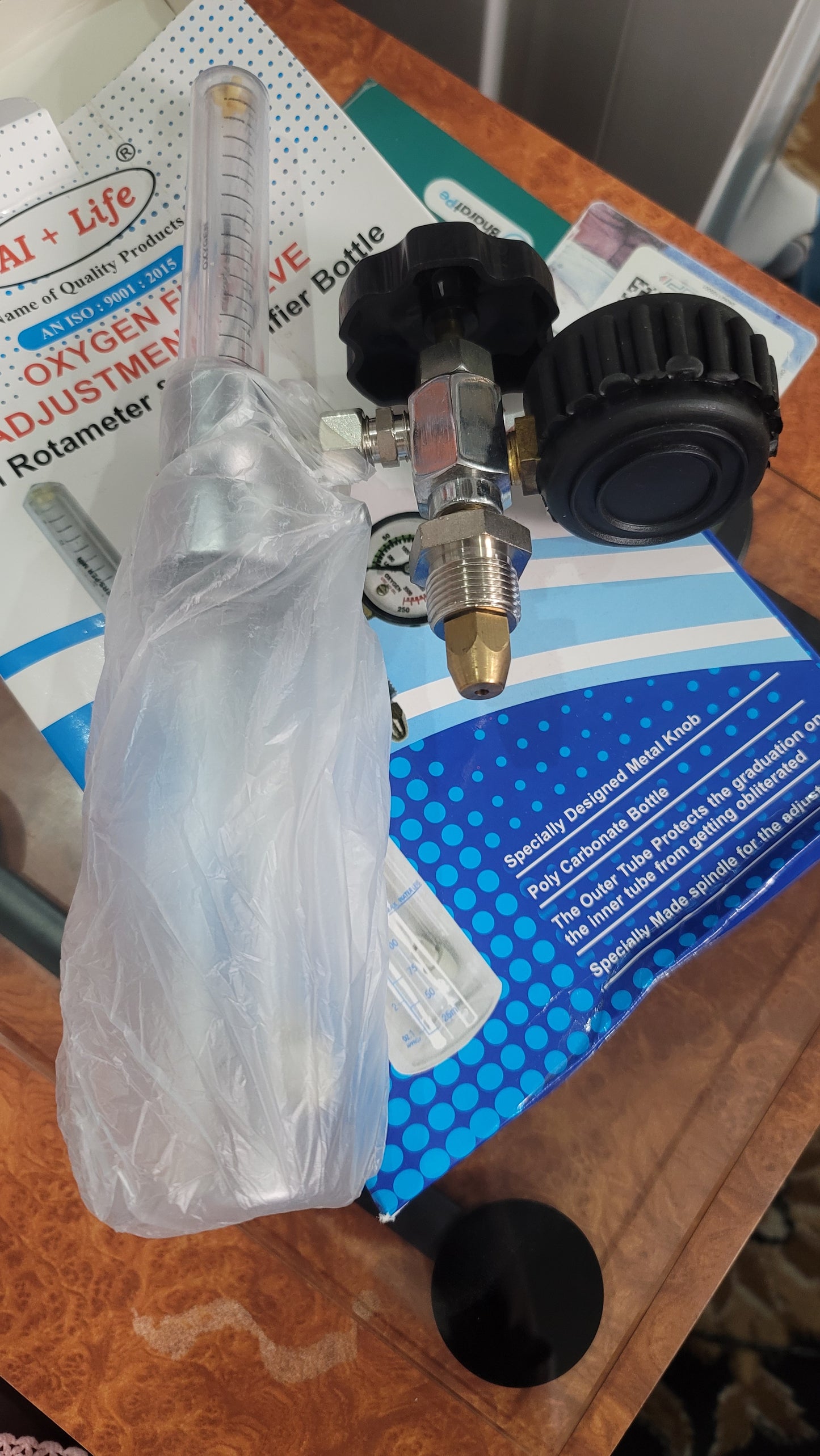 Oxygen flow meter