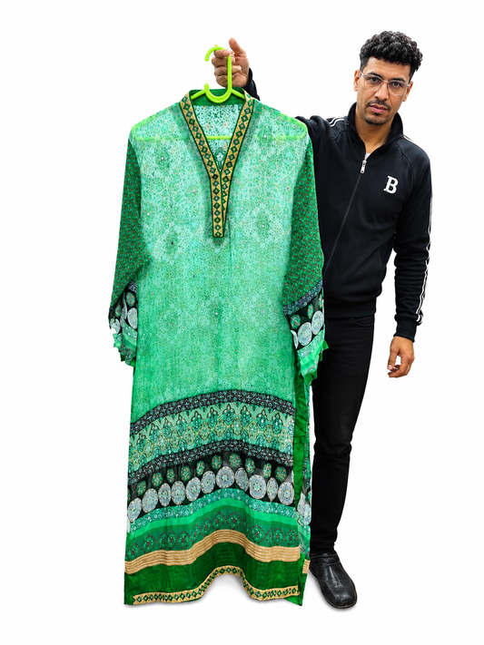 Premium 3 Piece Suit (Semi-Stitched) – Salwar, Dupatta & Shir