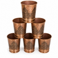 Nakchdaar glasses 6 peices made up of copper with installed speacial black ink called sawaad.