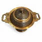 Nakchdaar copper traditional serving bowl with installed black ink called sawaad