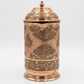 Nakchdaar copper jug with a beautiful design and installed speacial black ink called sawaad.