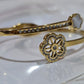 Anti Tarnish Clover Zirconian Bangle