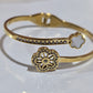 Anti Tarnish Clover Zirconian Bangle