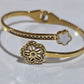 Anti Tarnish Clover Zirconian Bangle
