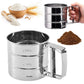 Steel Baking Filter Baking Flour Sifter Fine Mesh Manual Sifter With Easy Grip Handle