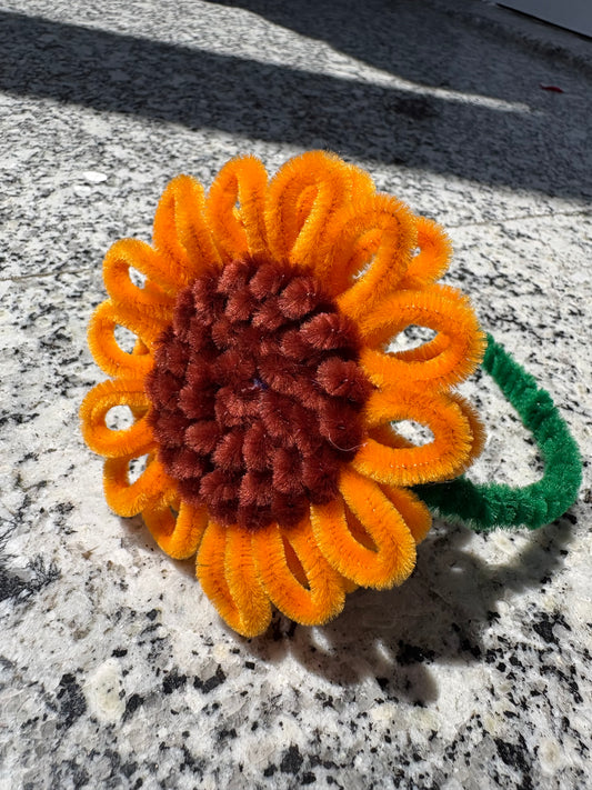 Handmade Sunflower Headband.