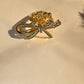 Anti tarnish Bow ring
