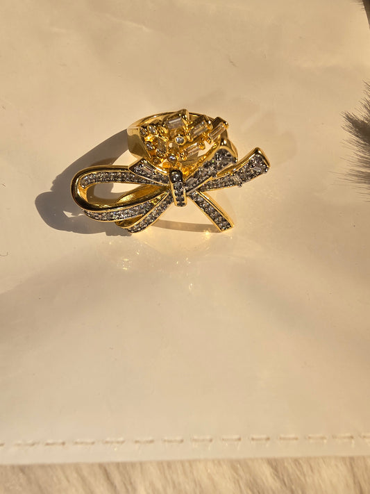 Anti tarnish Bow ring