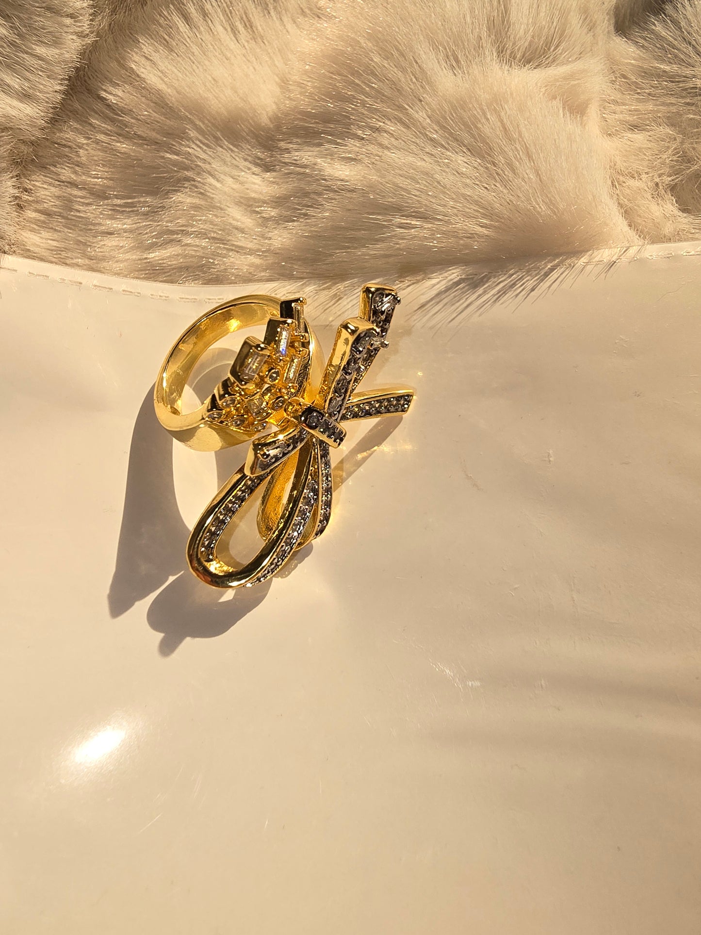 Anti tarnish Bow ring
