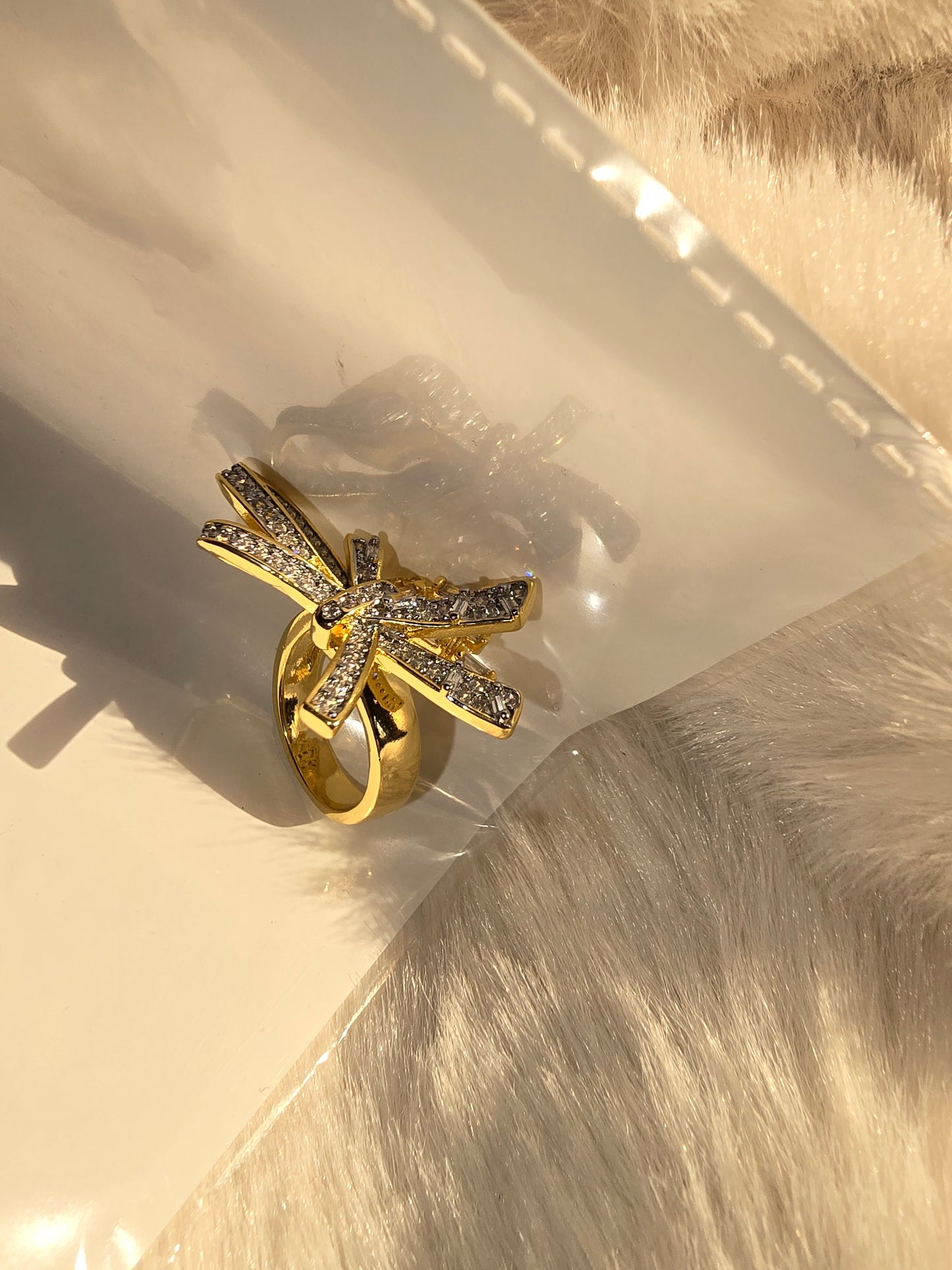 Anti tarnish Bow ring