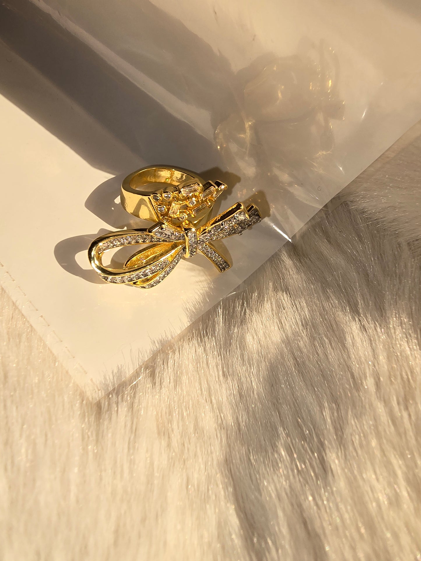 Anti tarnish Bow ring