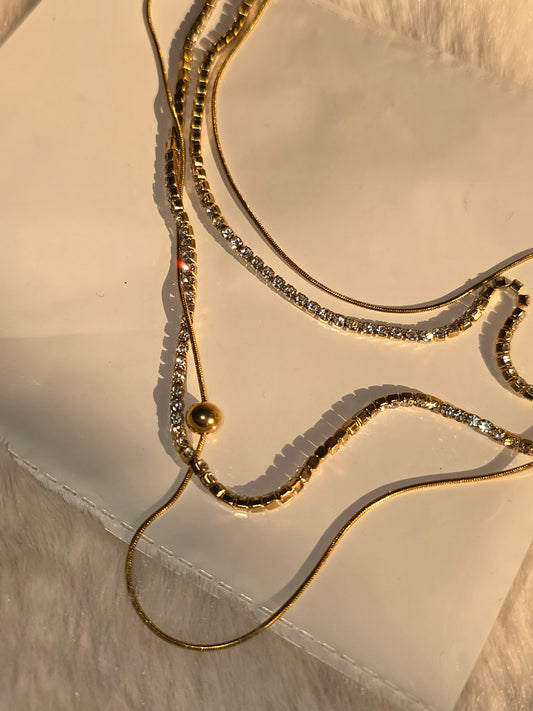 Gilded Dewdrop Necklace