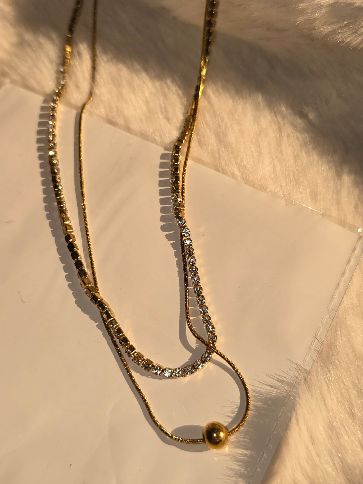 Gilded Dewdrop Necklace