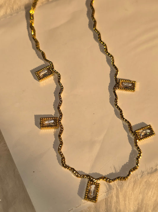 Meridian Baguette Necklace