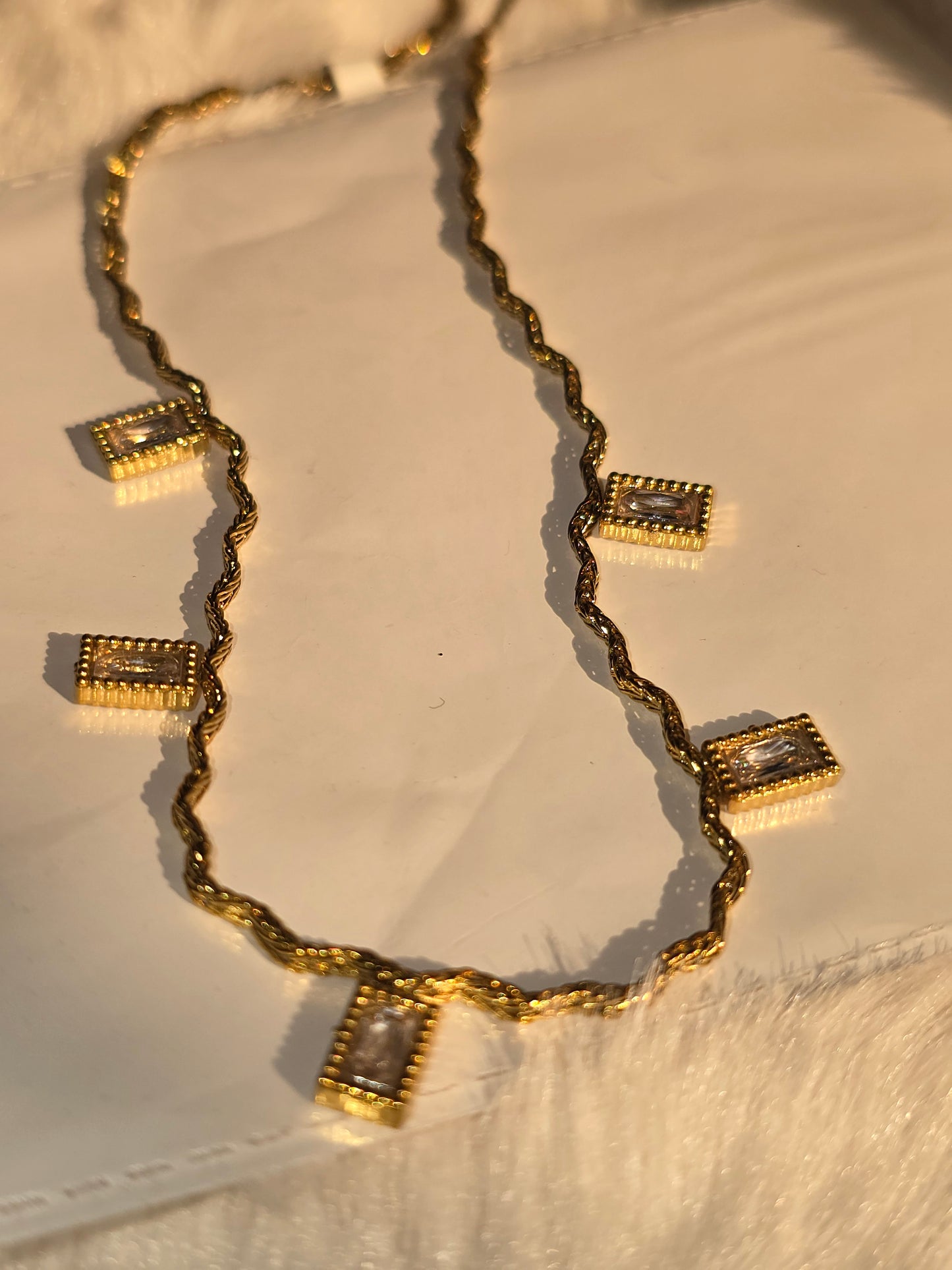 Meridian Baguette Necklace