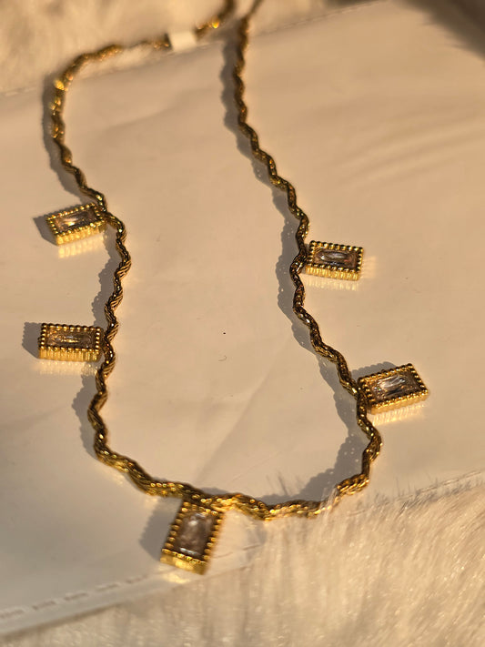 Meridian Baguette Necklace
