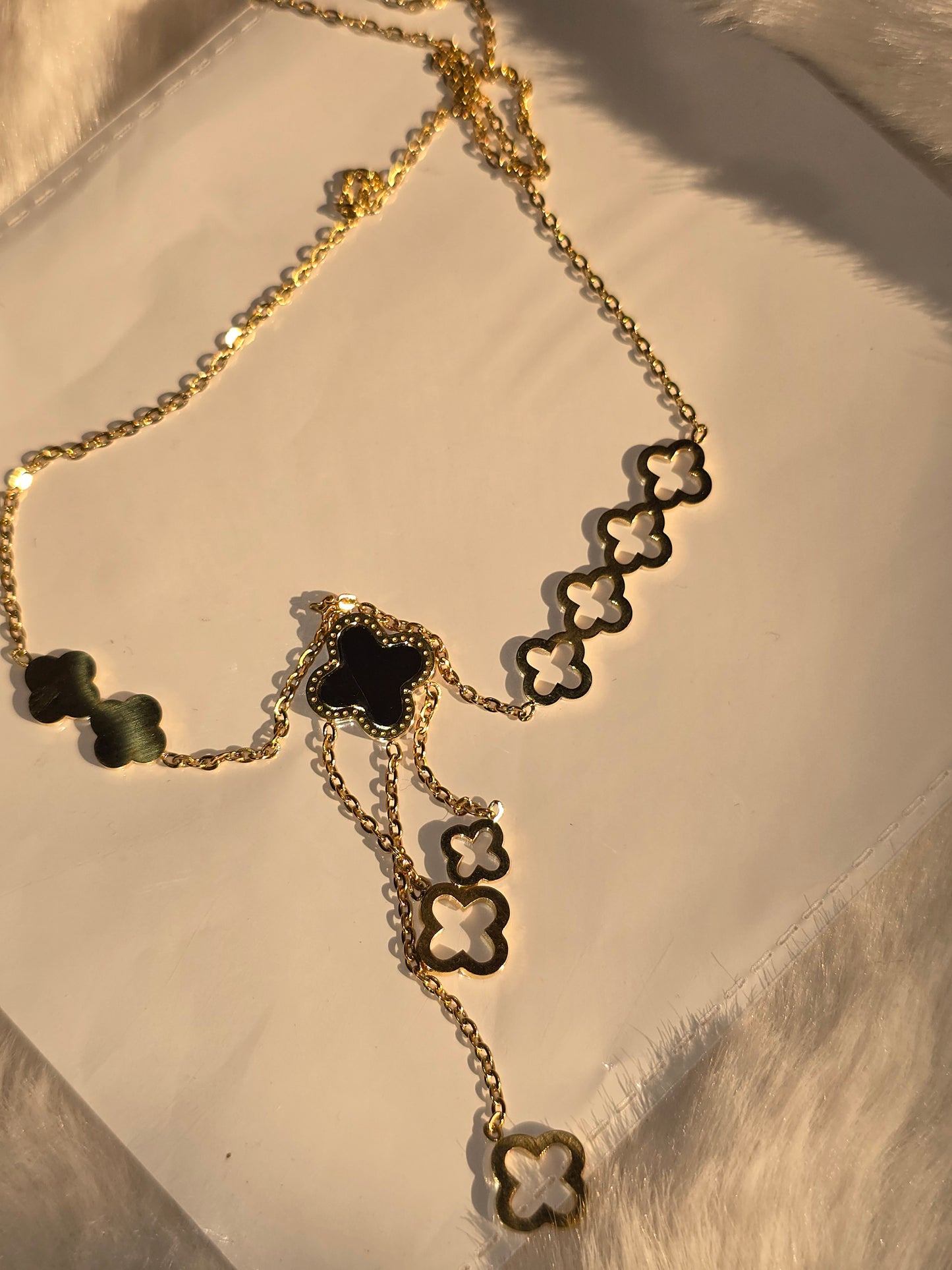 Amalfi Clover Drop Necklace