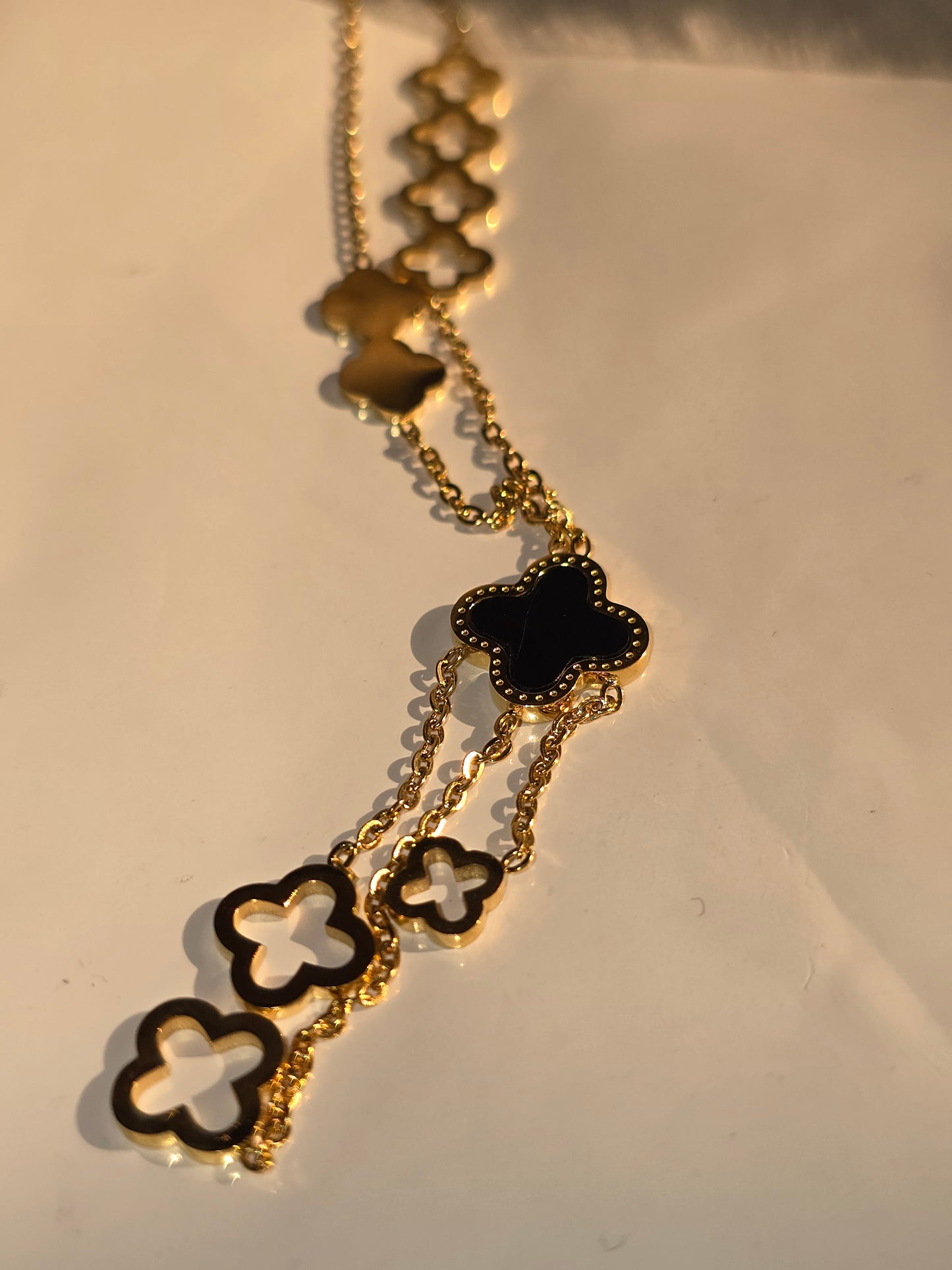Amalfi Clover Drop Necklace