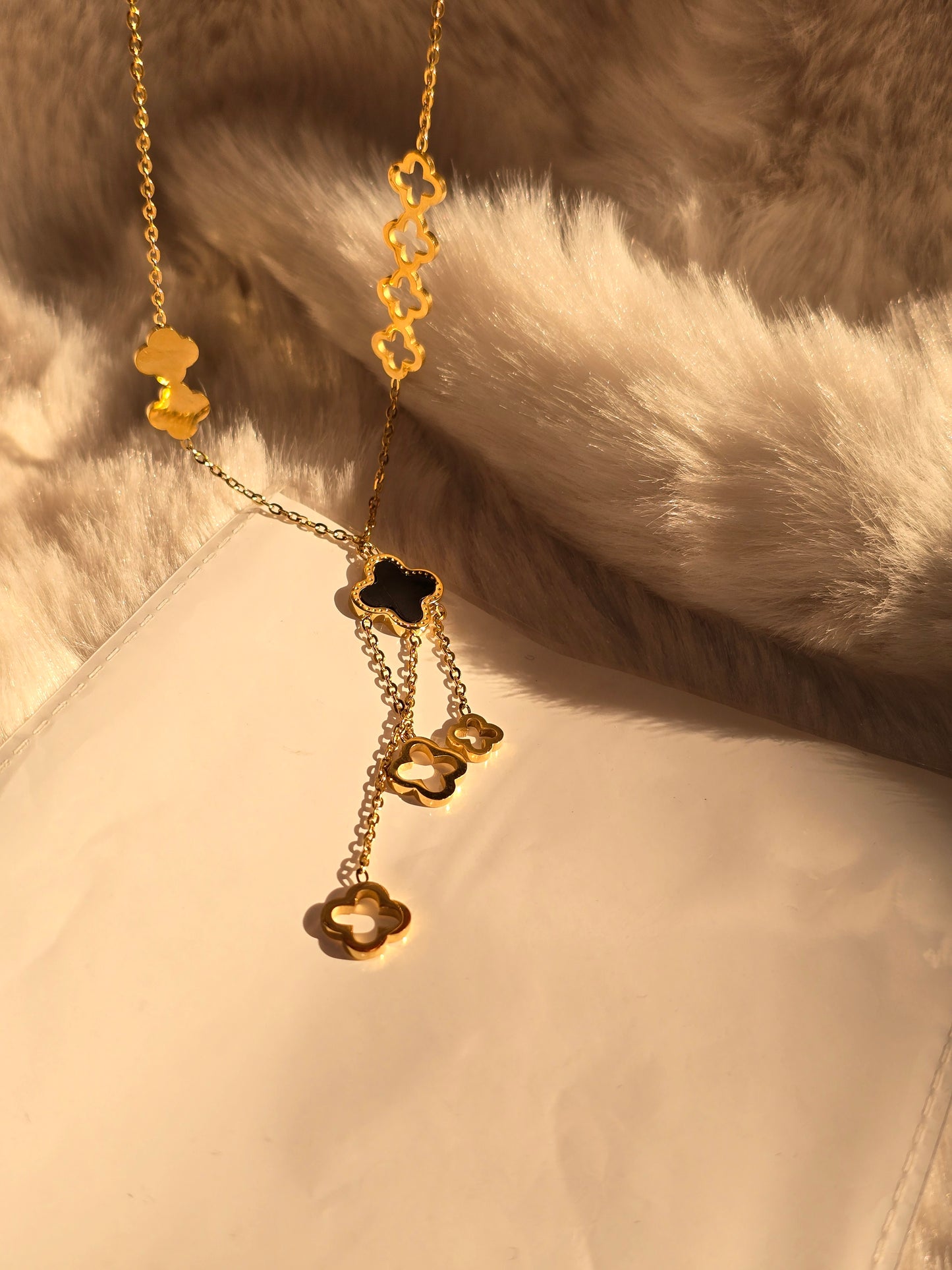 Amalfi Clover Drop Necklace