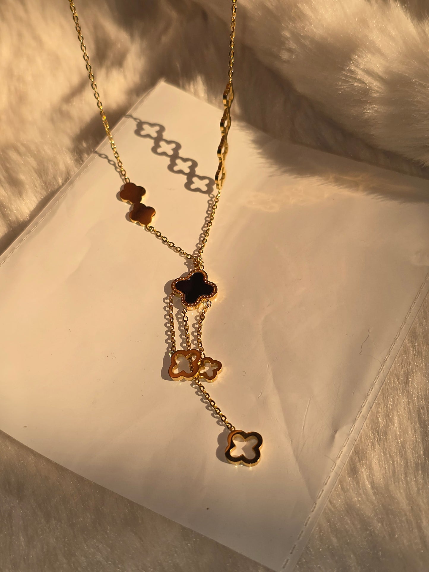 Amalfi Clover Drop Necklace