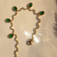Imperial Emerald Wave Bracelet
