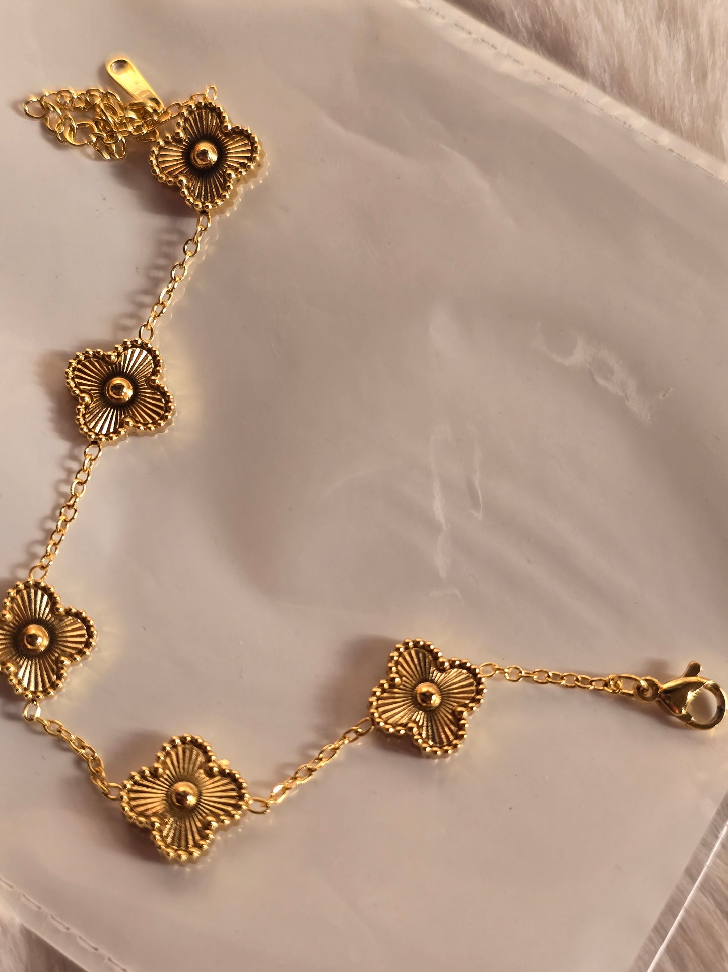 Aurelia Guilloché Clover Bracelet