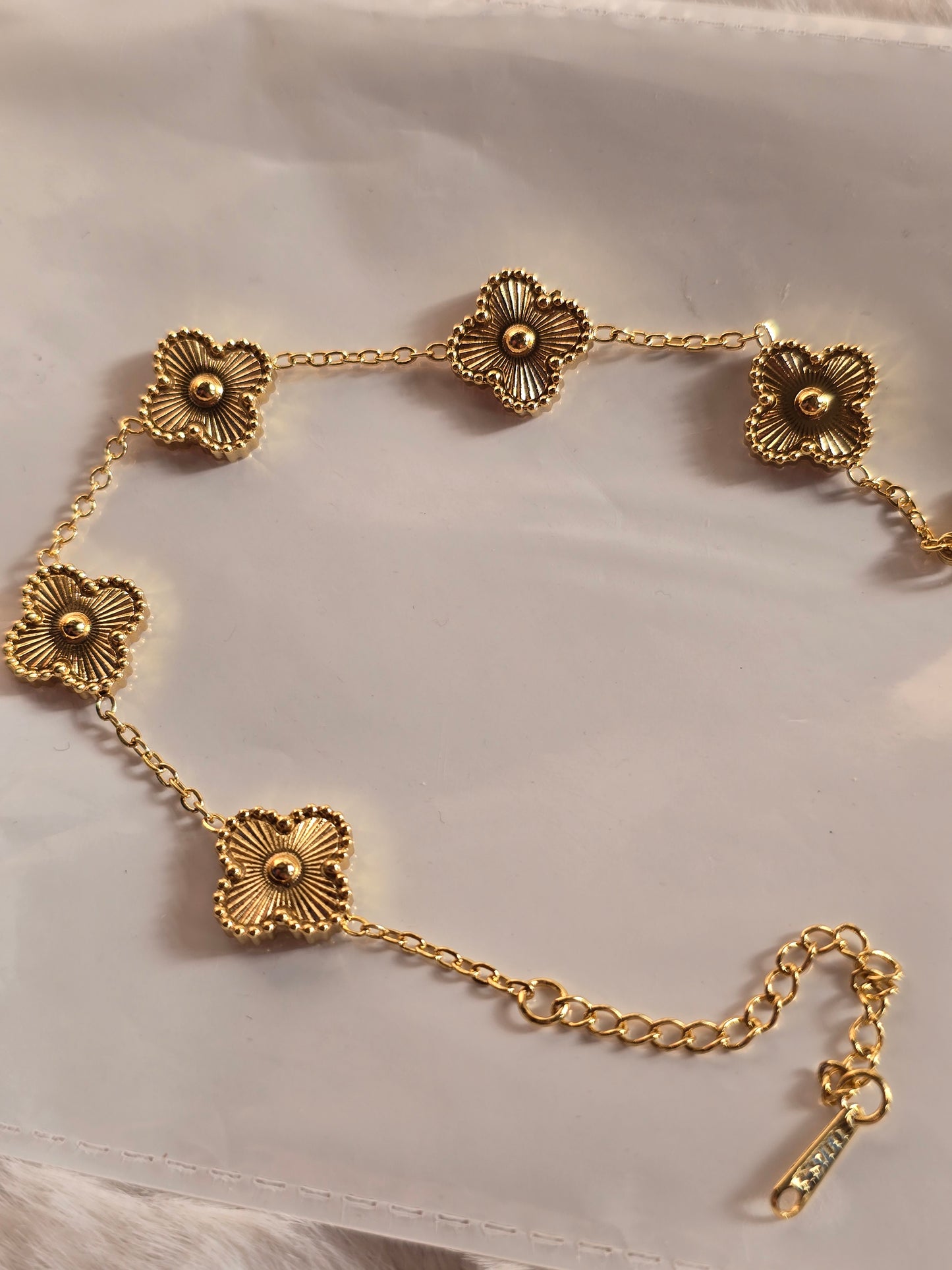 Aurelia Guilloché Clover Bracelet