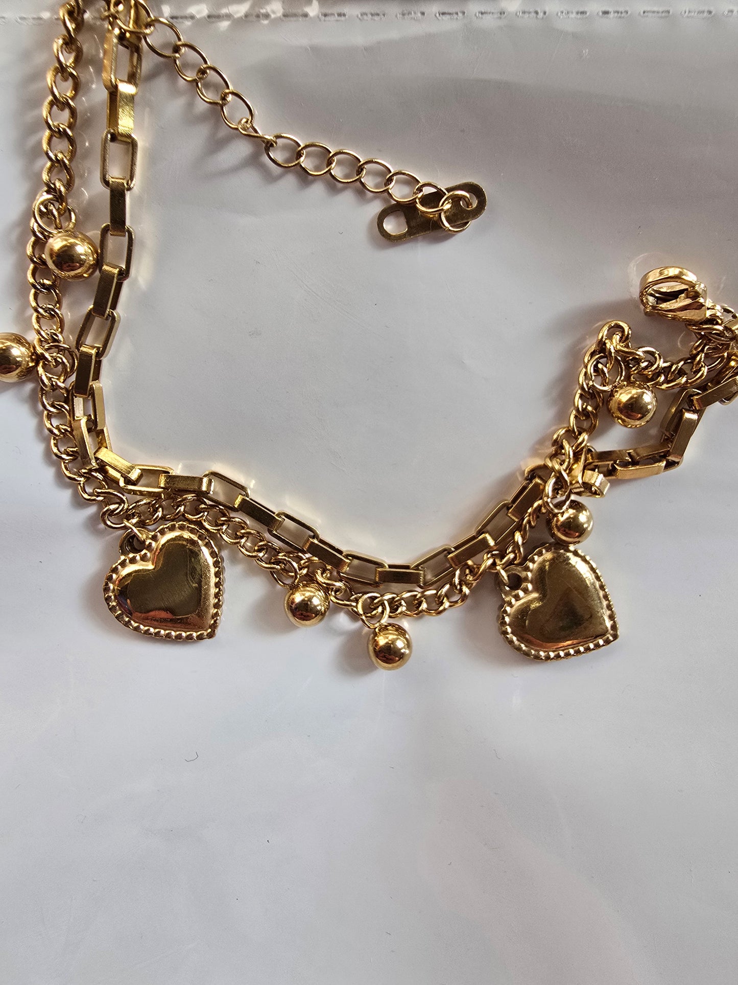 Valentina Layered Heart Bracelet