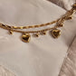 Valentina Layered Heart Bracelet