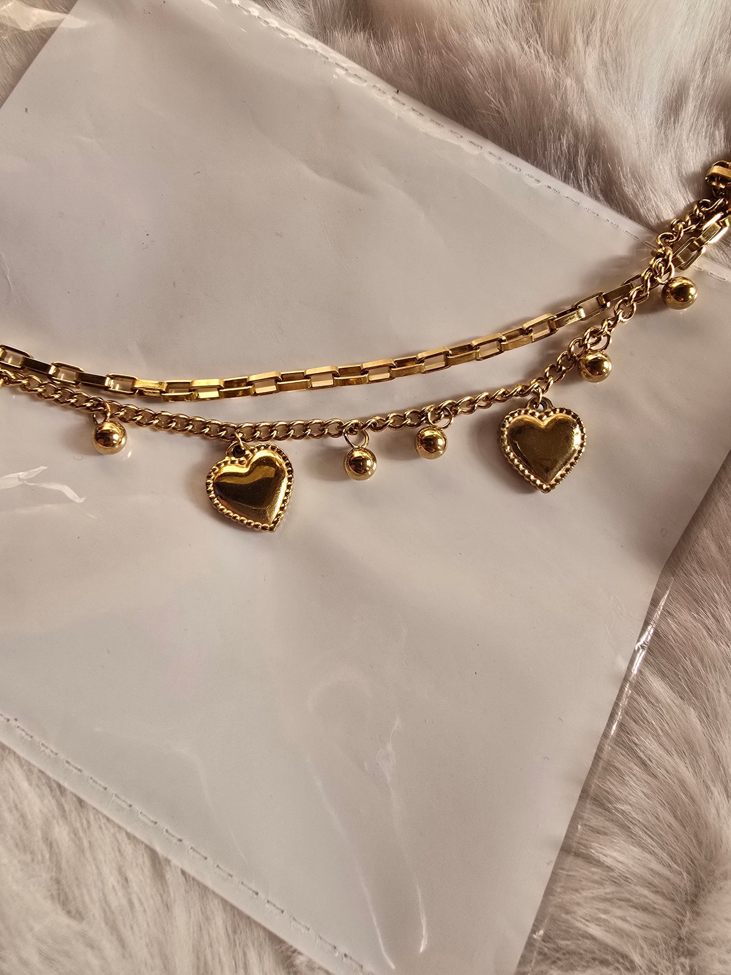 Valentina Layered Heart Bracelet