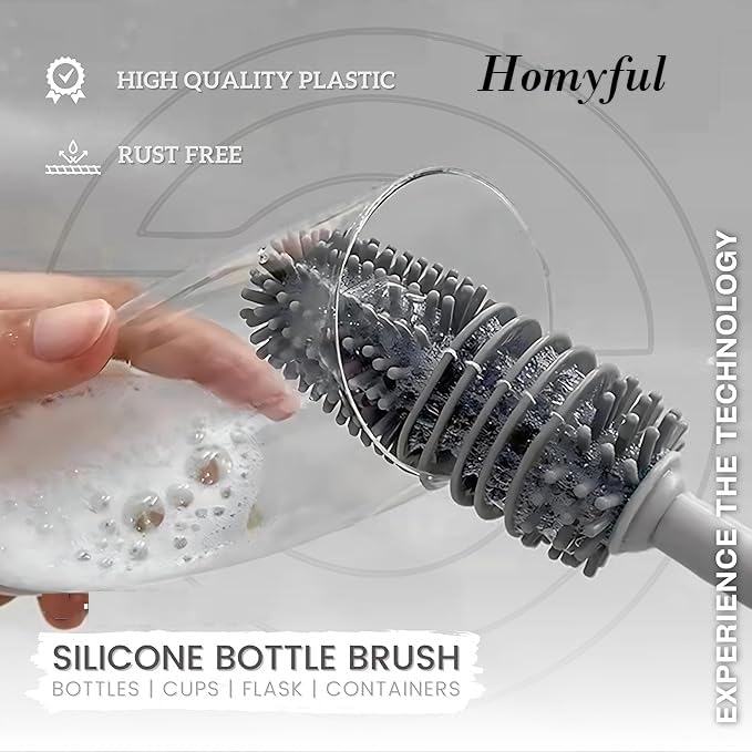 Long Handle Silicone Bottle Cleaner