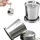 Stainless steel telescopic collapsible foldable water cup