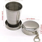 Stainless steel telescopic collapsible foldable water cup