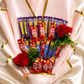 Chocolate and flower bouquet