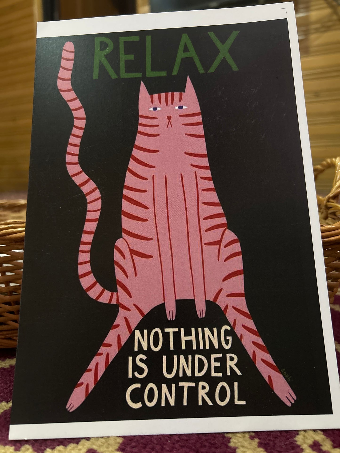 Postcard- Relax, Nothing Is Under Control