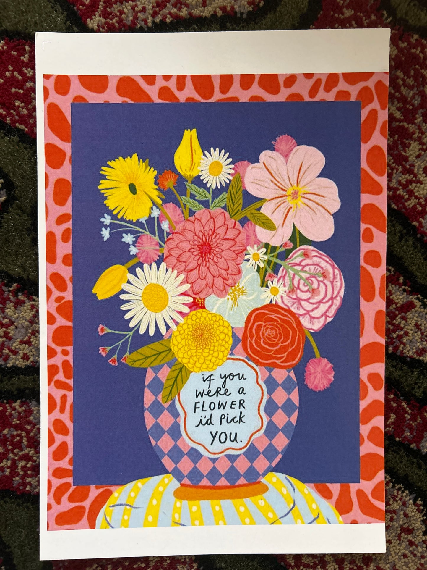 Love & Floral Aesthetic Postcard Set of 3